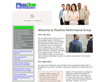 Tablet Screenshot of plusoneperformance.com